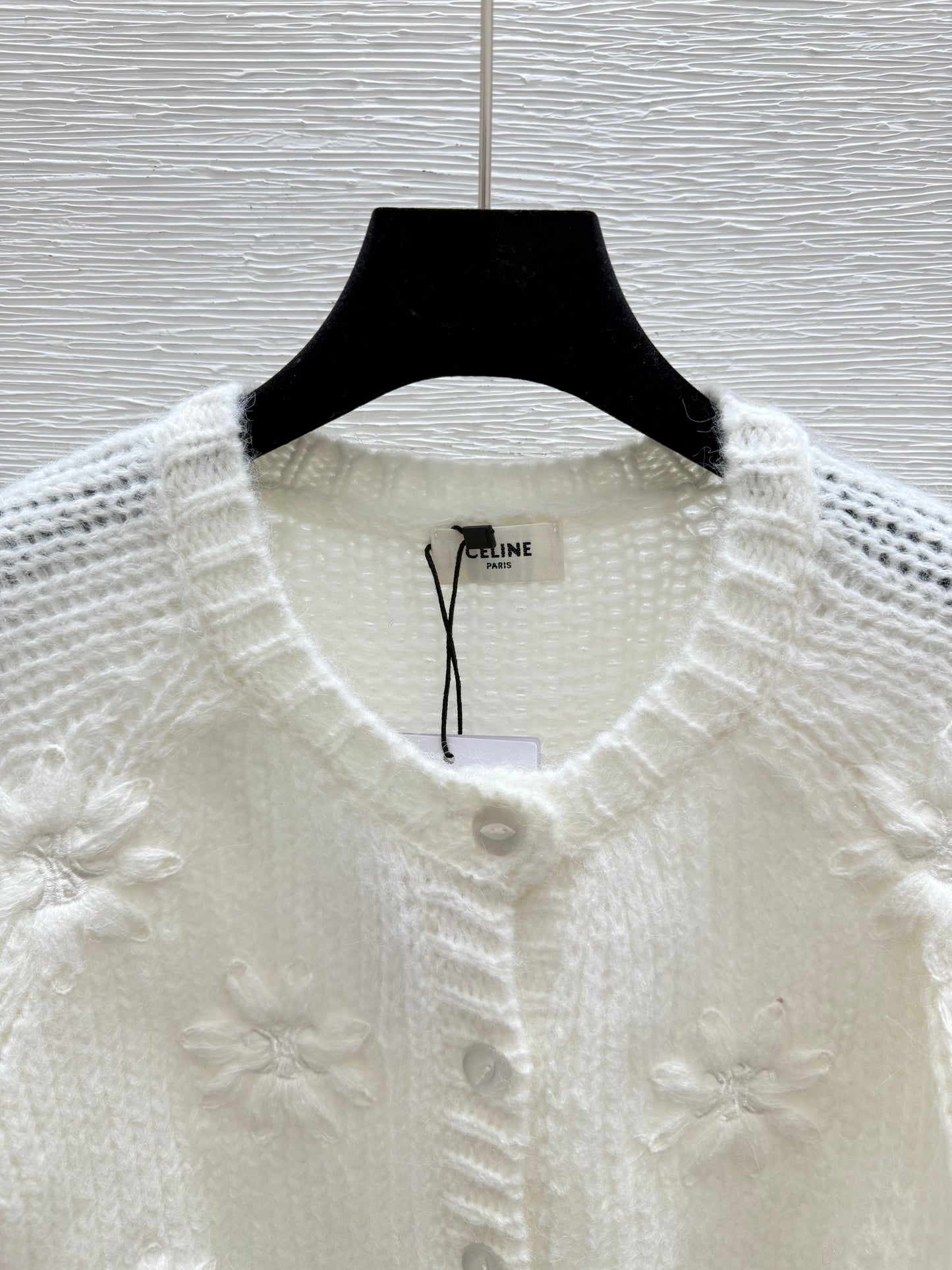 25fw Hollow knit cardigan