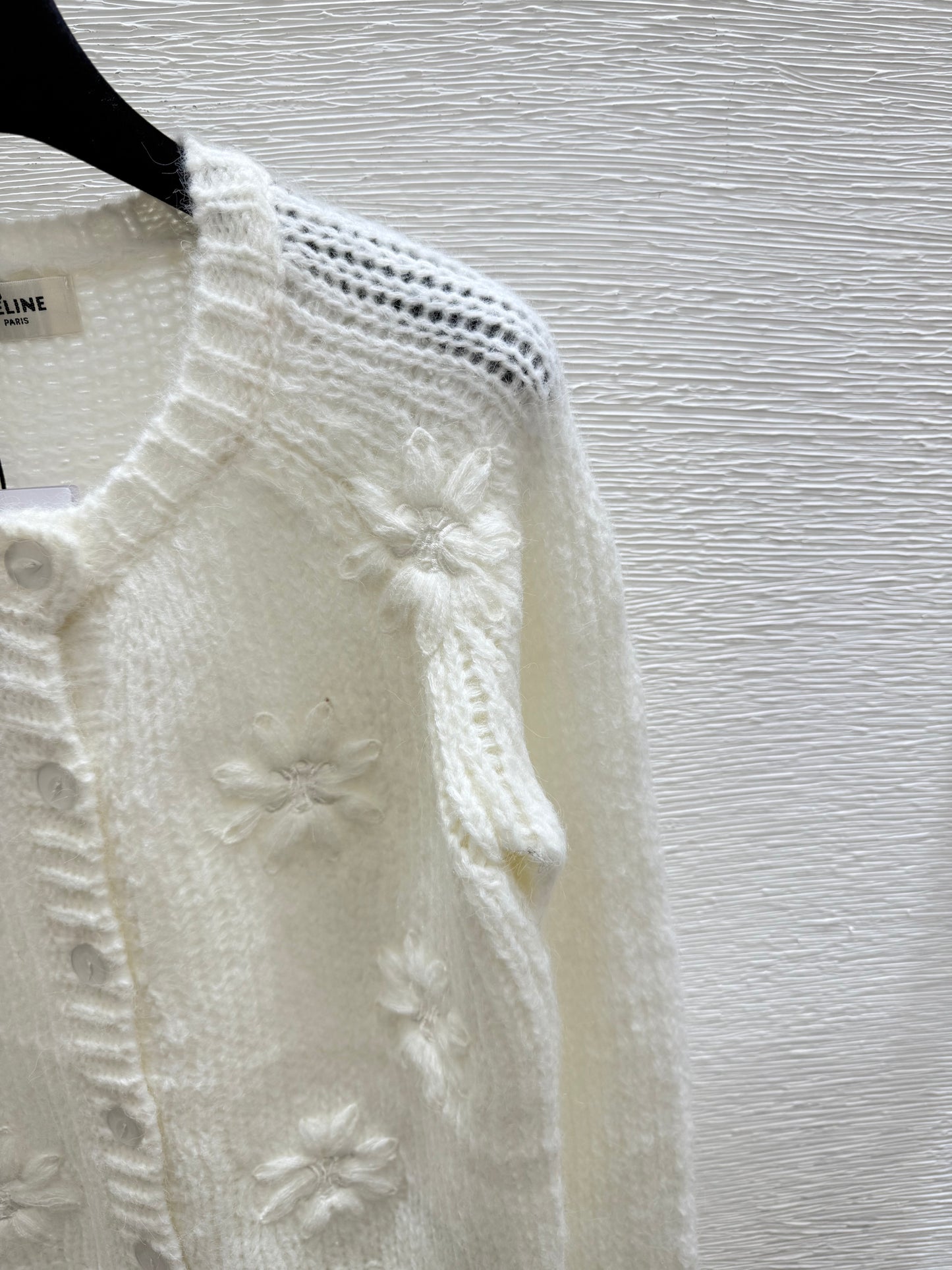 25fw Hollow knit cardigan