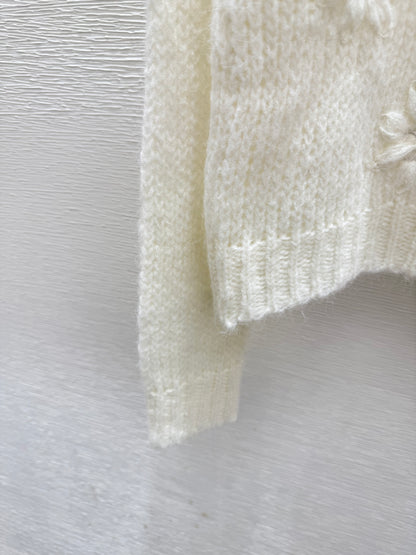 25fw Hollow knit cardigan