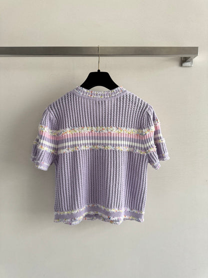 25fw Hollow knit cardigan