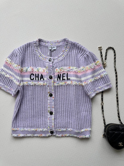 25fw Hollow knit cardigan