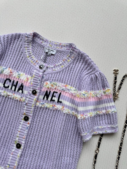 25fw Hollow knit cardigan