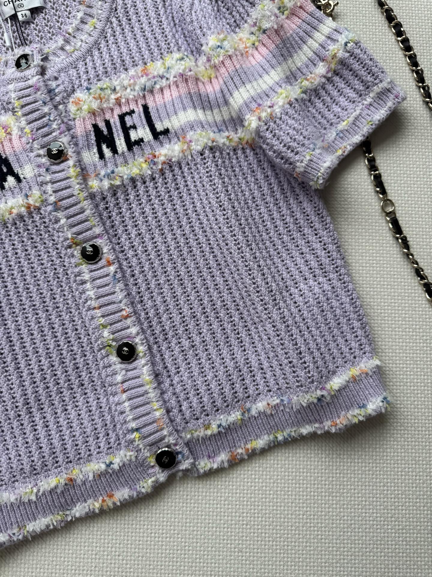 25fw Hollow knit cardigan