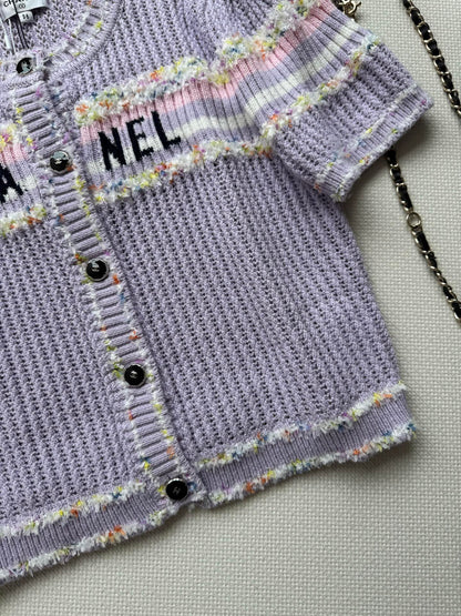 25fw Hollow knit cardigan