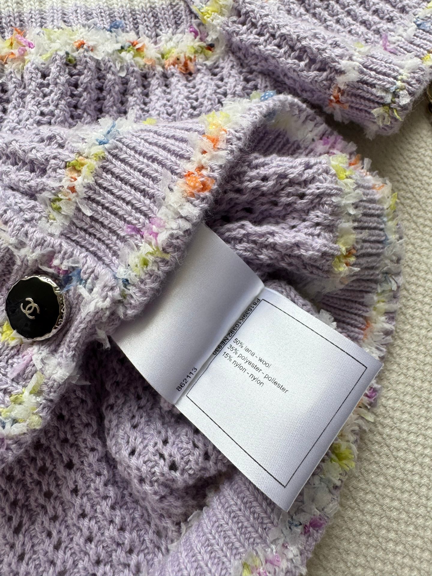 25fw Hollow knit cardigan