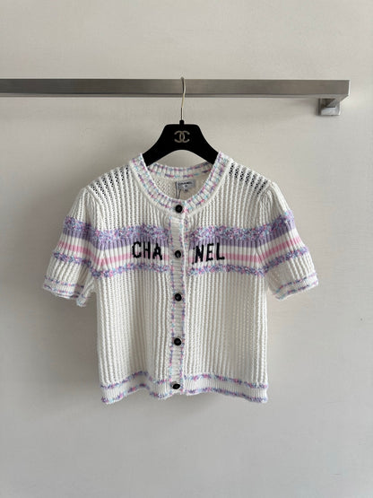 25fw Hollow knit cardigan