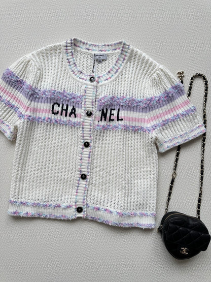 25fw Hollow knit cardigan