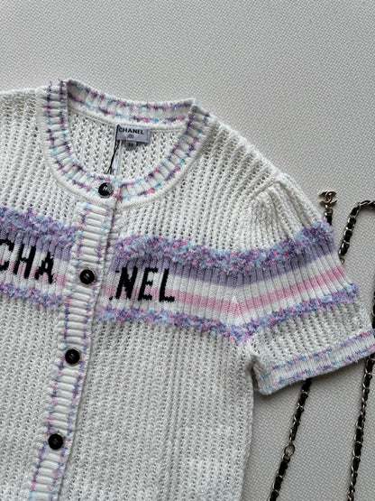25fw Hollow knit cardigan
