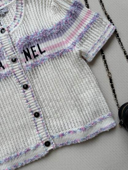 25fw Hollow knit cardigan