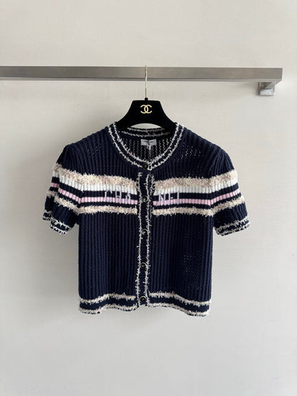 25fw Hollow knit cardigan
