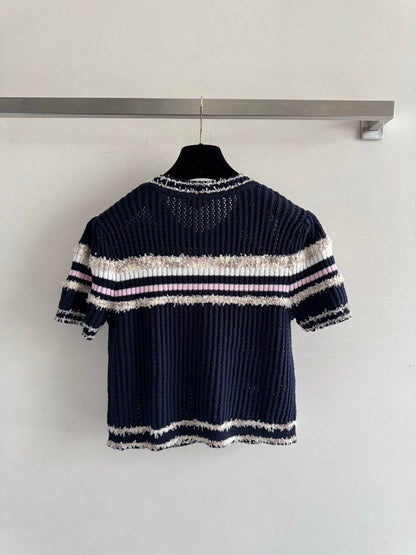 25fw Hollow knit cardigan