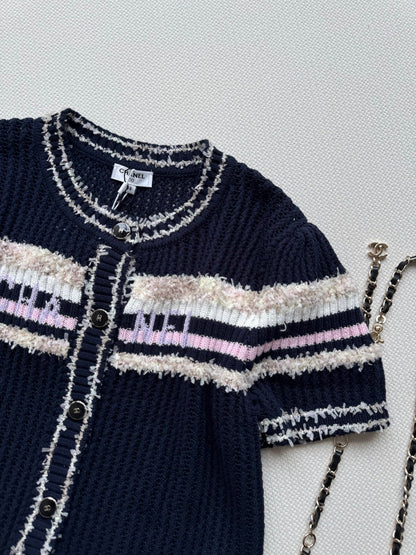 25fw Hollow knit cardigan