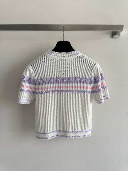 25fw Hollow knit top