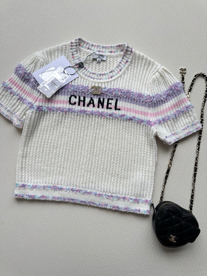 25fw Hollow knit top