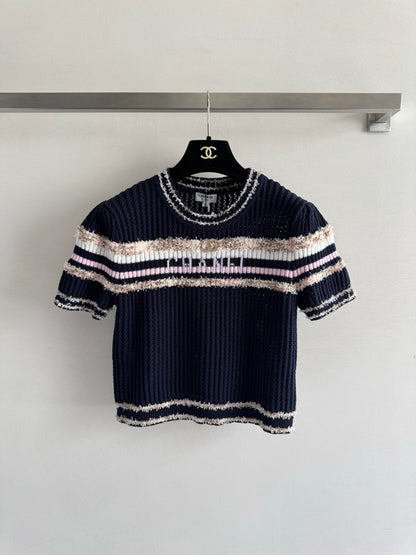 25fw Hollow knit top