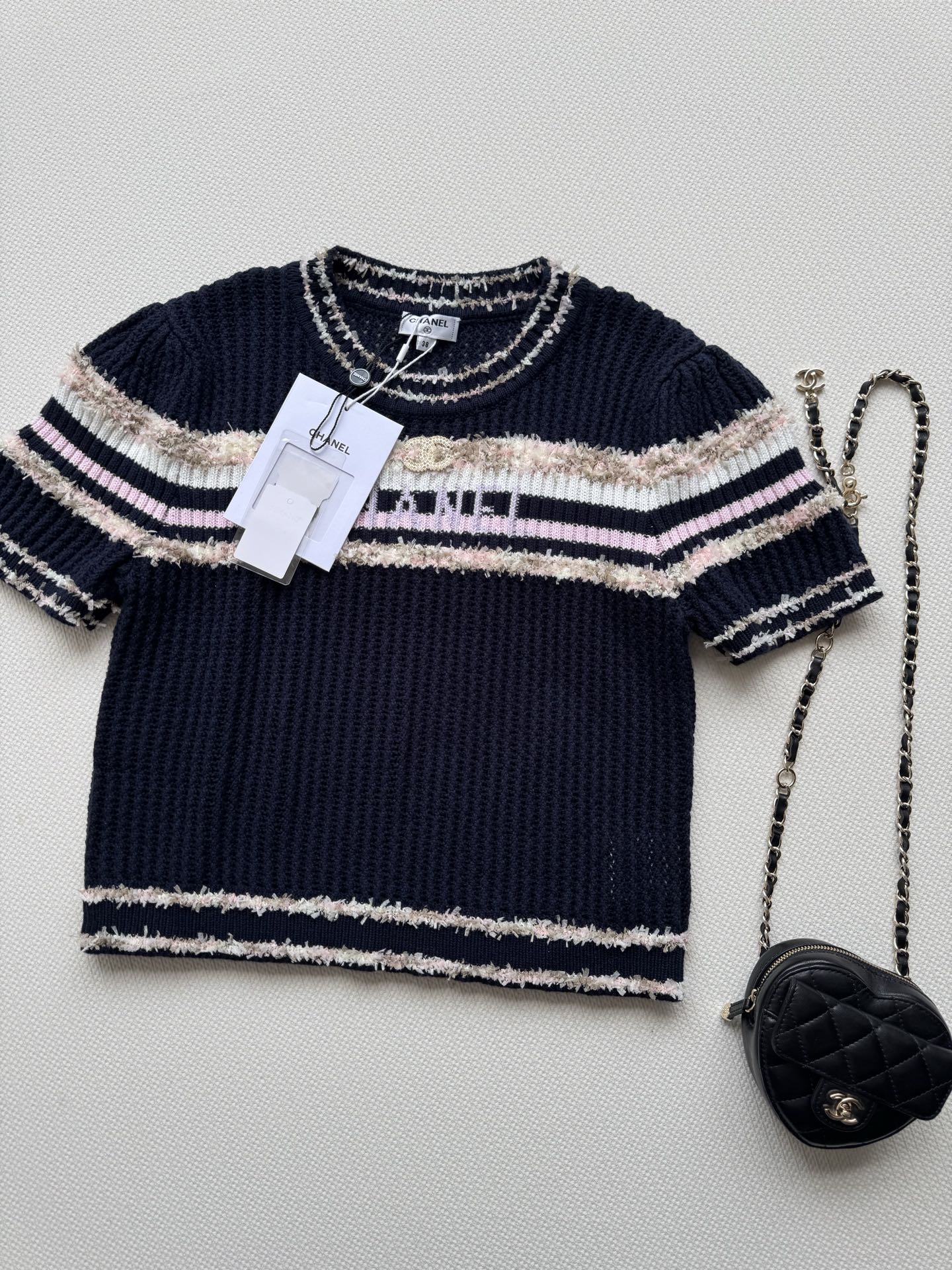 25fw Hollow knit top