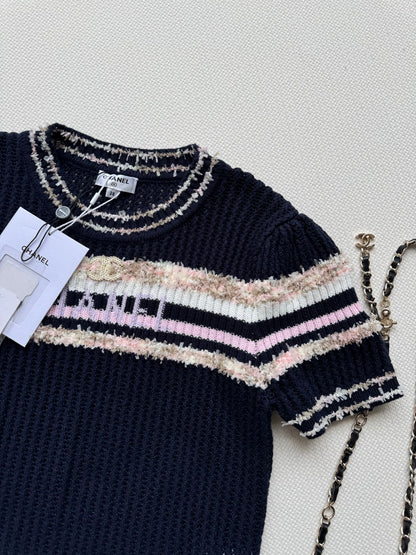 25fw Hollow knit top