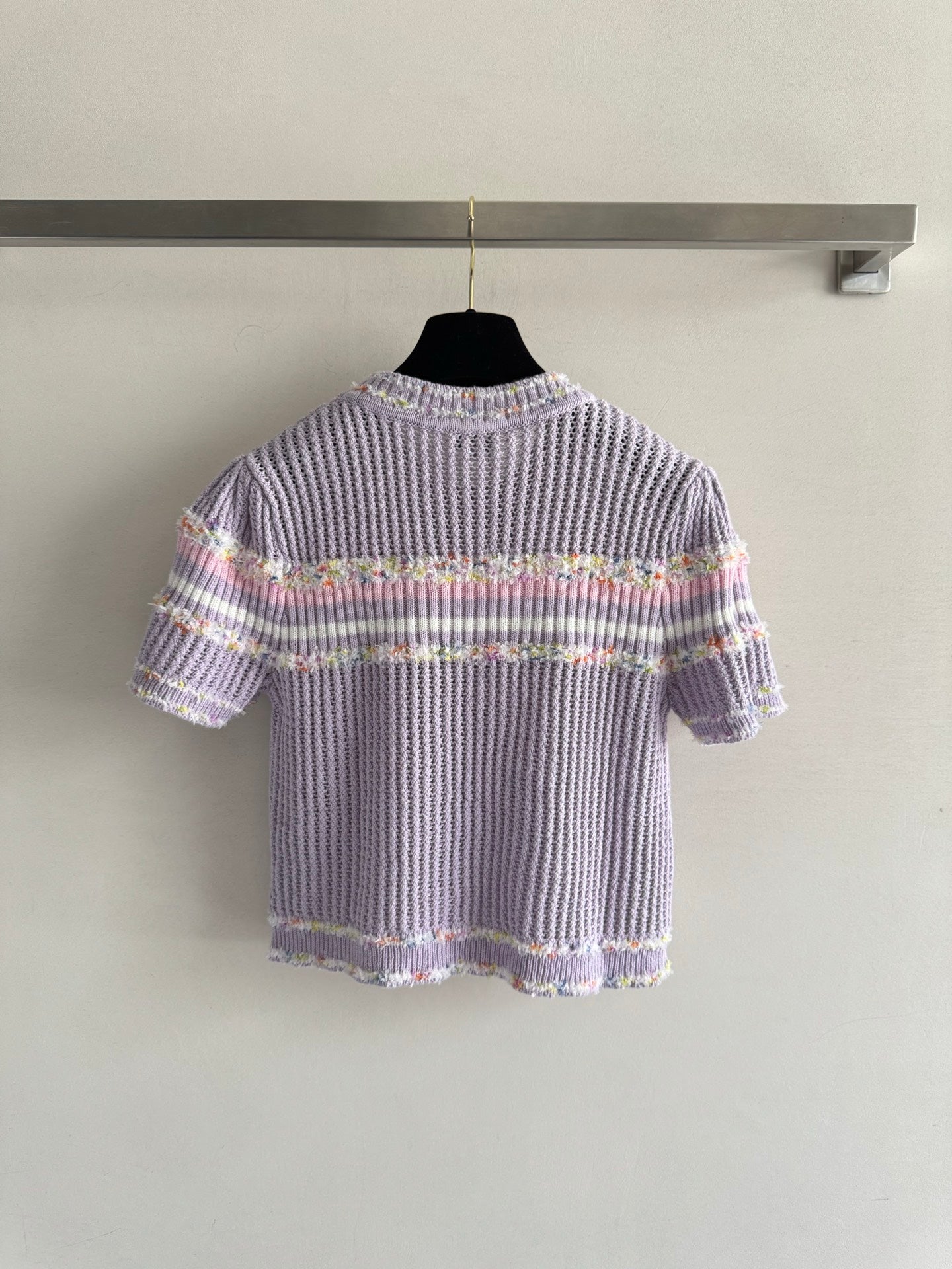 25fw Hollow knit top