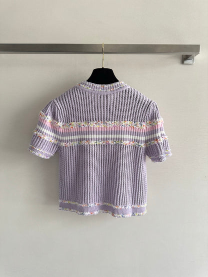 25fw Hollow knit top