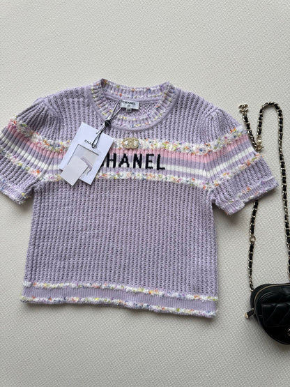 25fw Hollow knit top