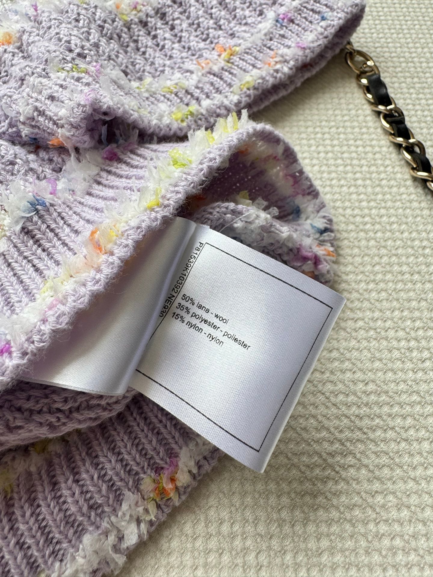 25fw Hollow knit top