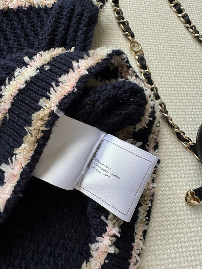 25fw Hollow knit vest