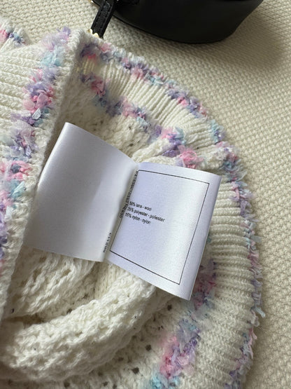 25fw Hollow knit vest