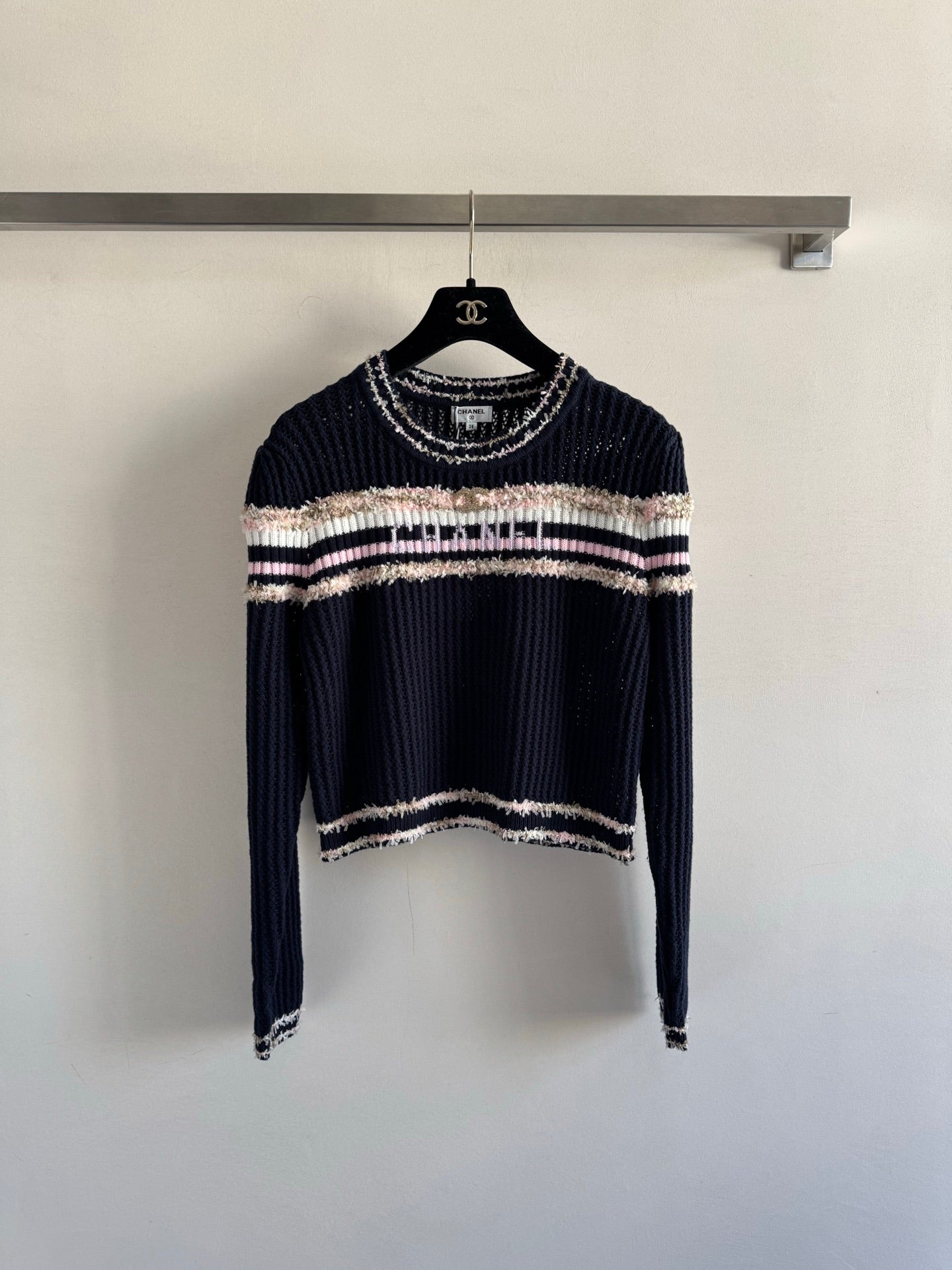 25fw Hollow knit sweater