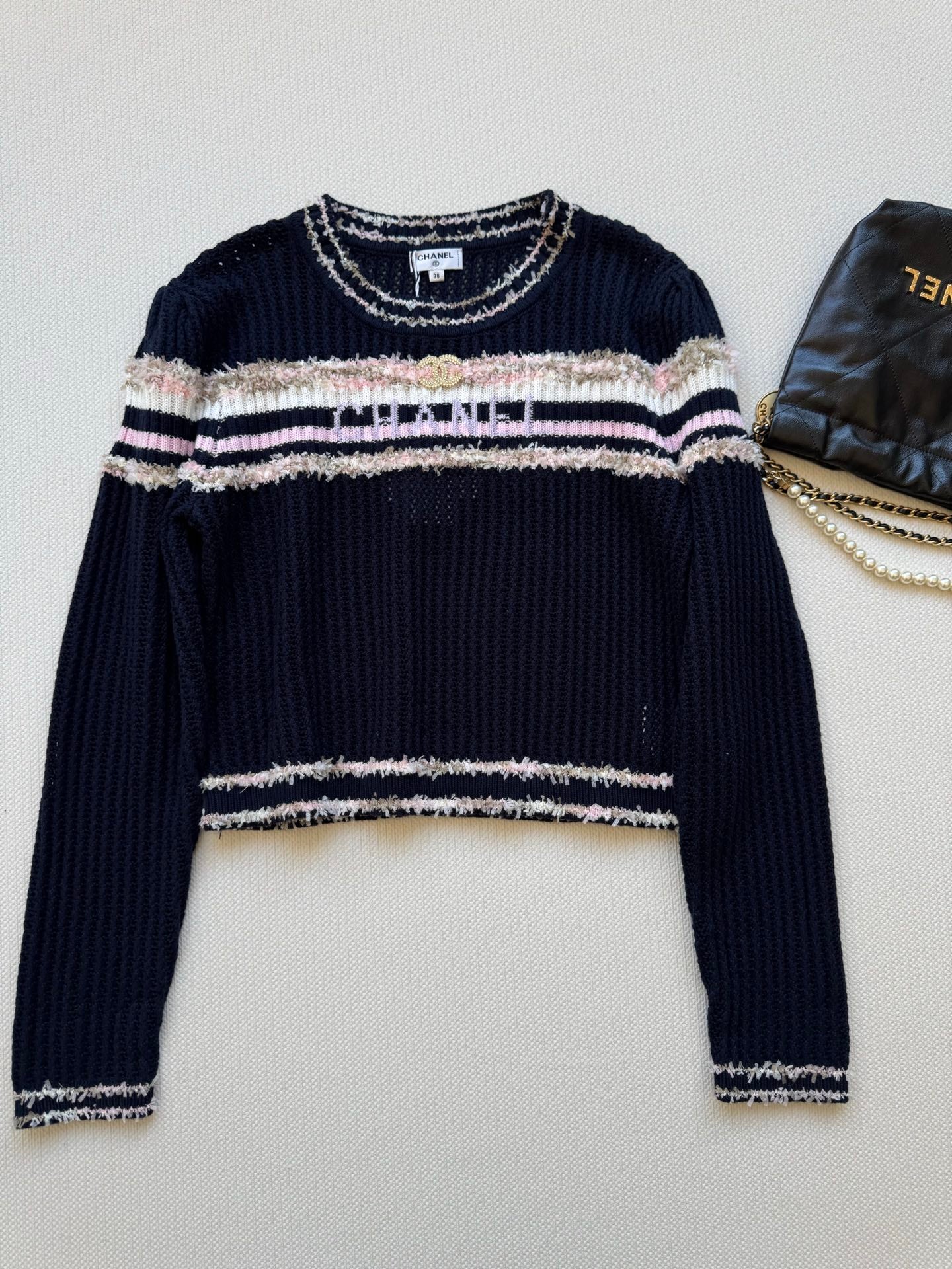 25fw Hollow knit sweater