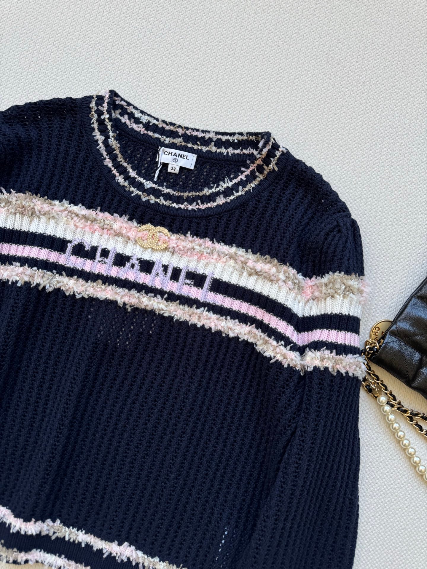 25fw Hollow knit sweater