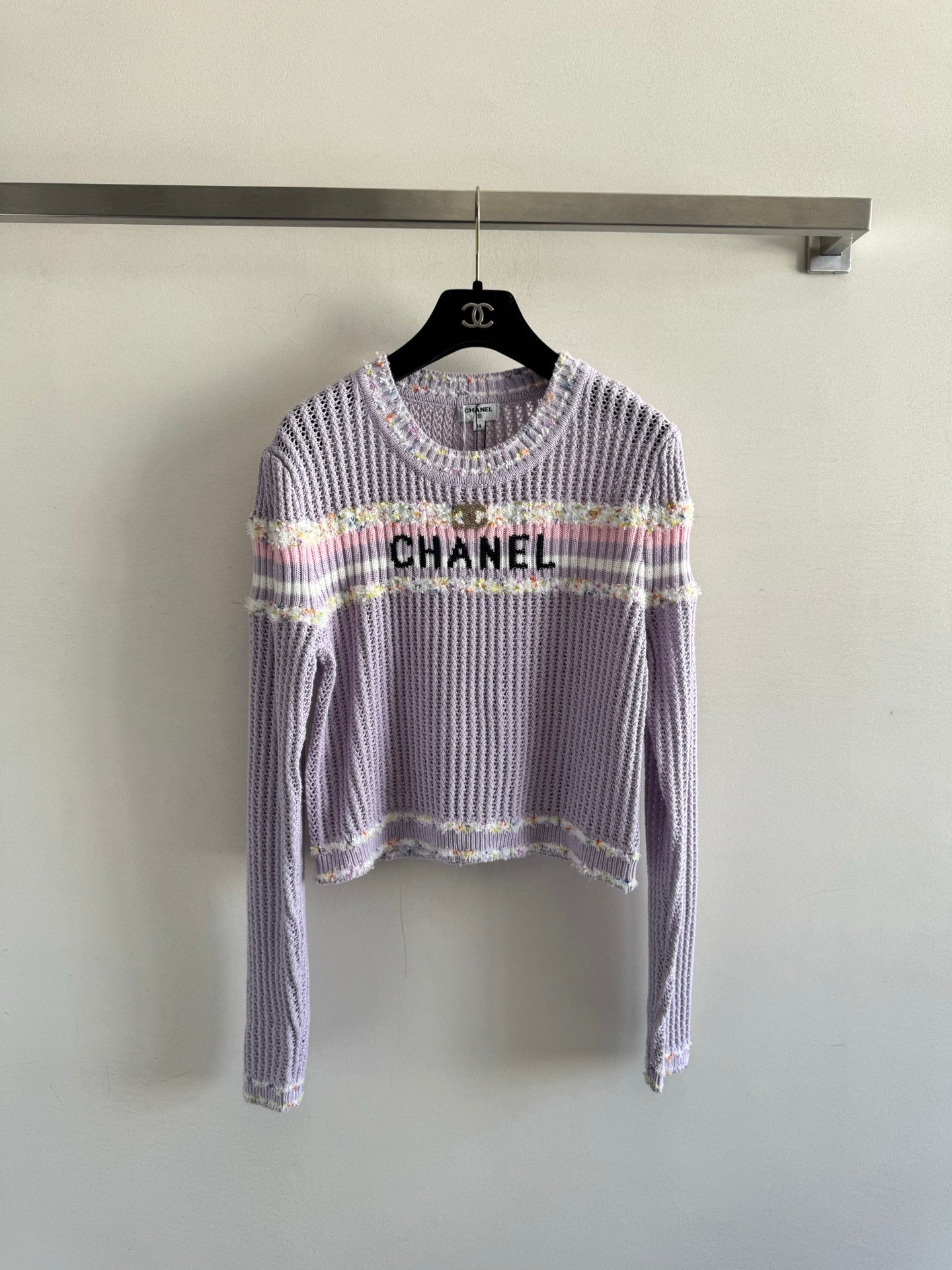 25fw Hollow knit sweater