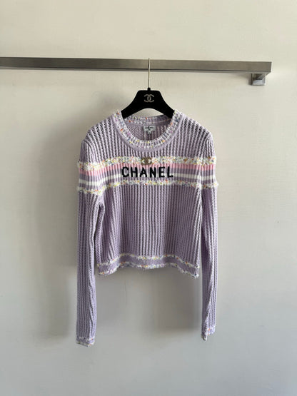 25fw Hollow knit sweater