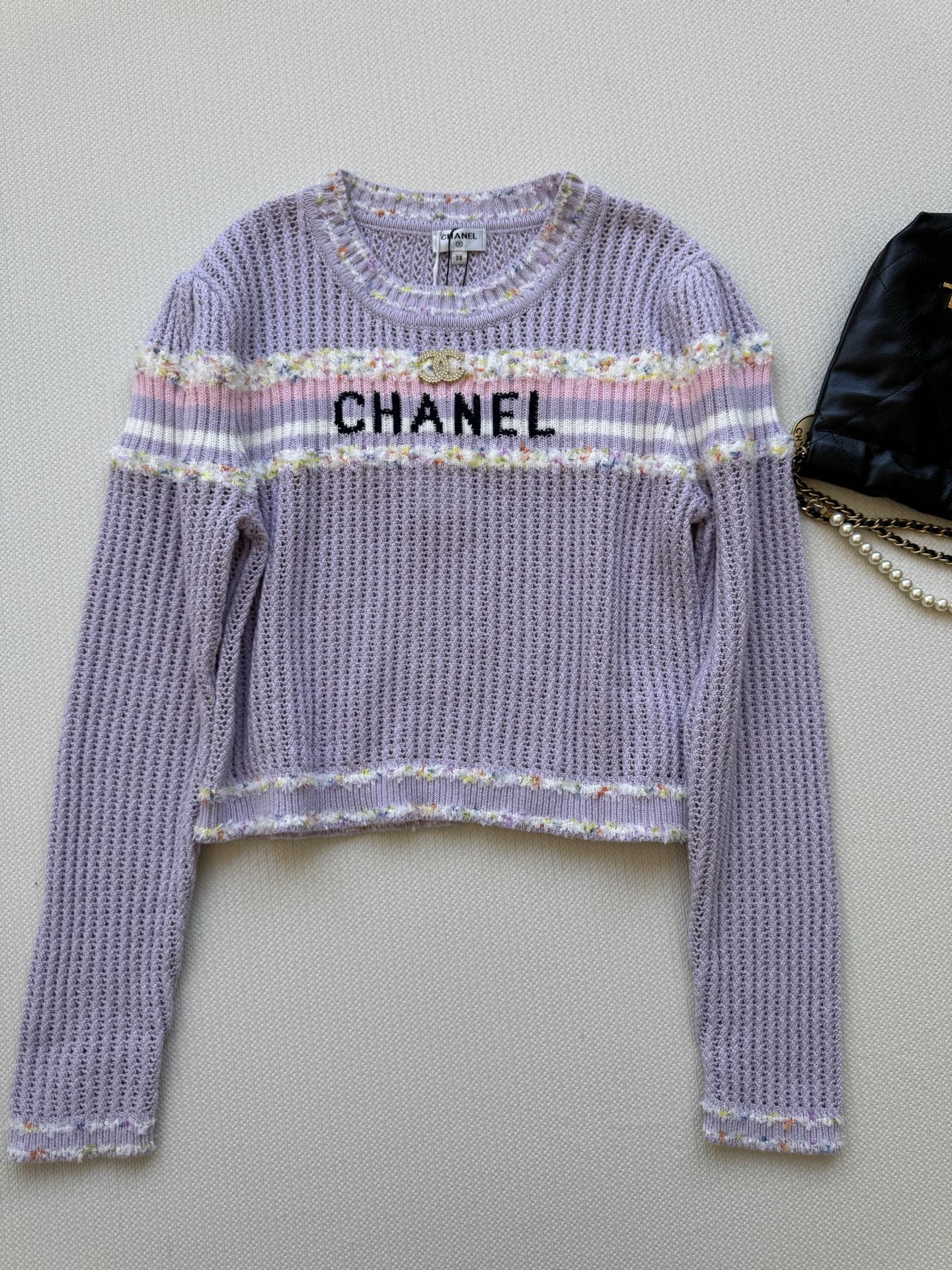 25fw Hollow knit sweater