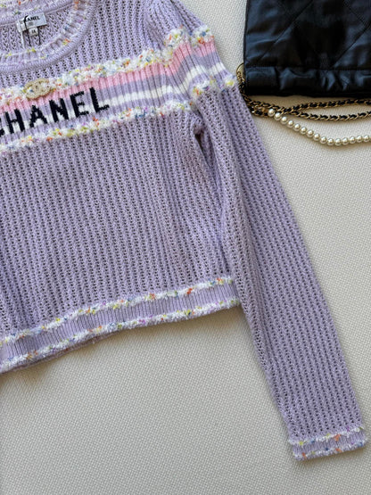 25fw Hollow knit sweater