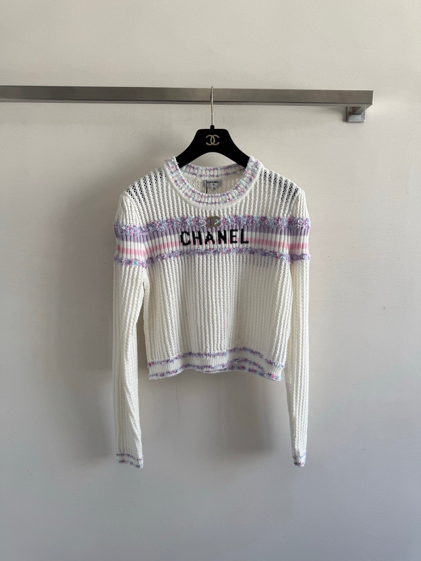 25fw Hollow knit sweater