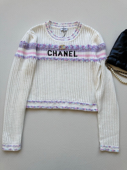 25fw Hollow knit sweater