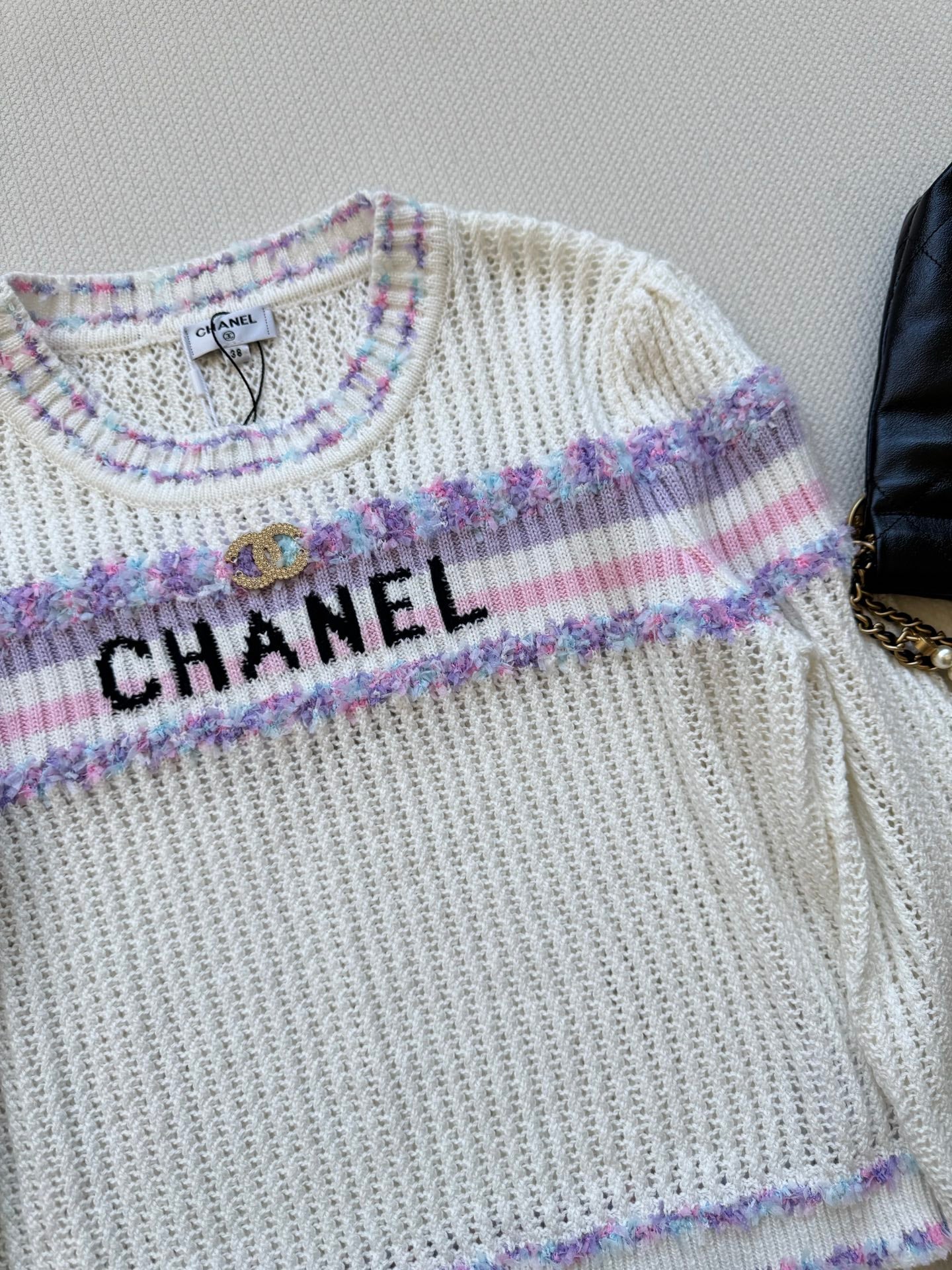 25fw Hollow knit sweater