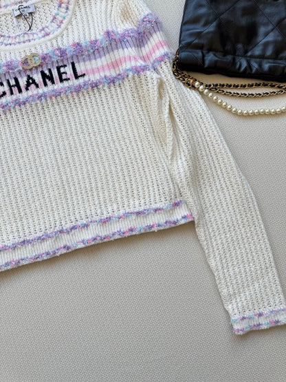 25fw Hollow knit sweater