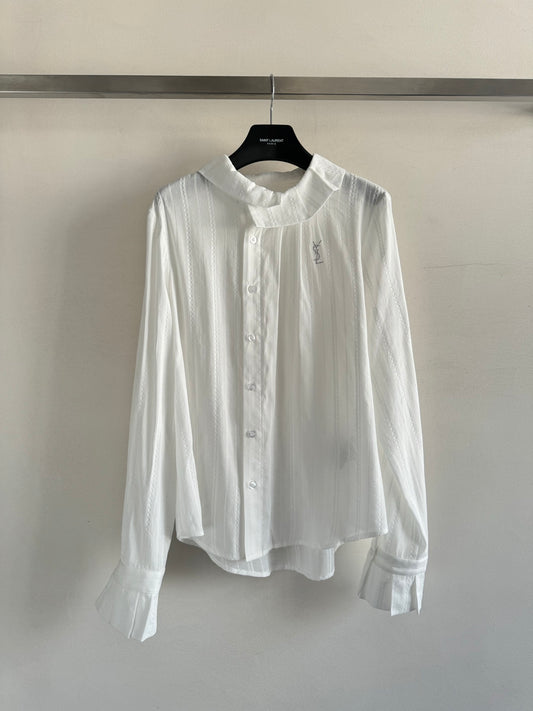 25fw Mushroom border shirt