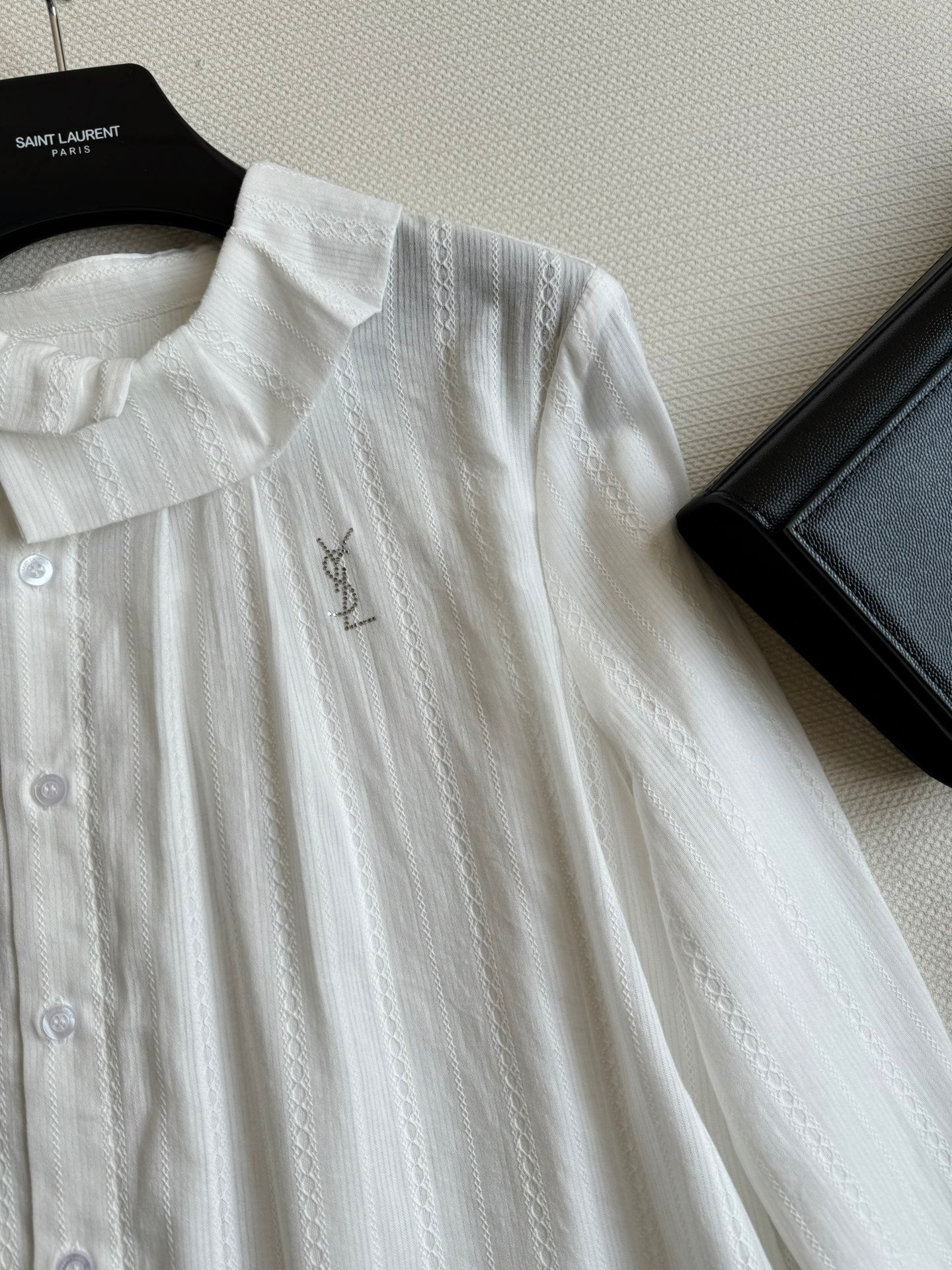 25fw Mushroom border shirt