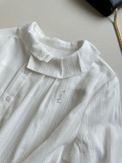 25fw Mushroom border shirt