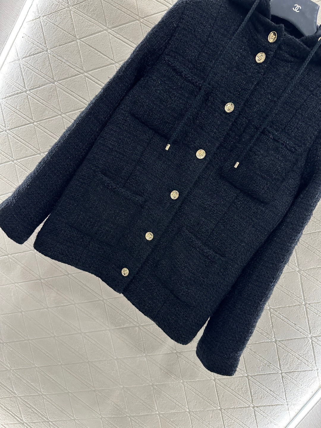 25fw Detachable hooded woolen jacket
