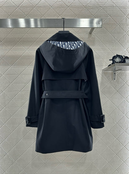 25fw Collar belt windbreaker jacket