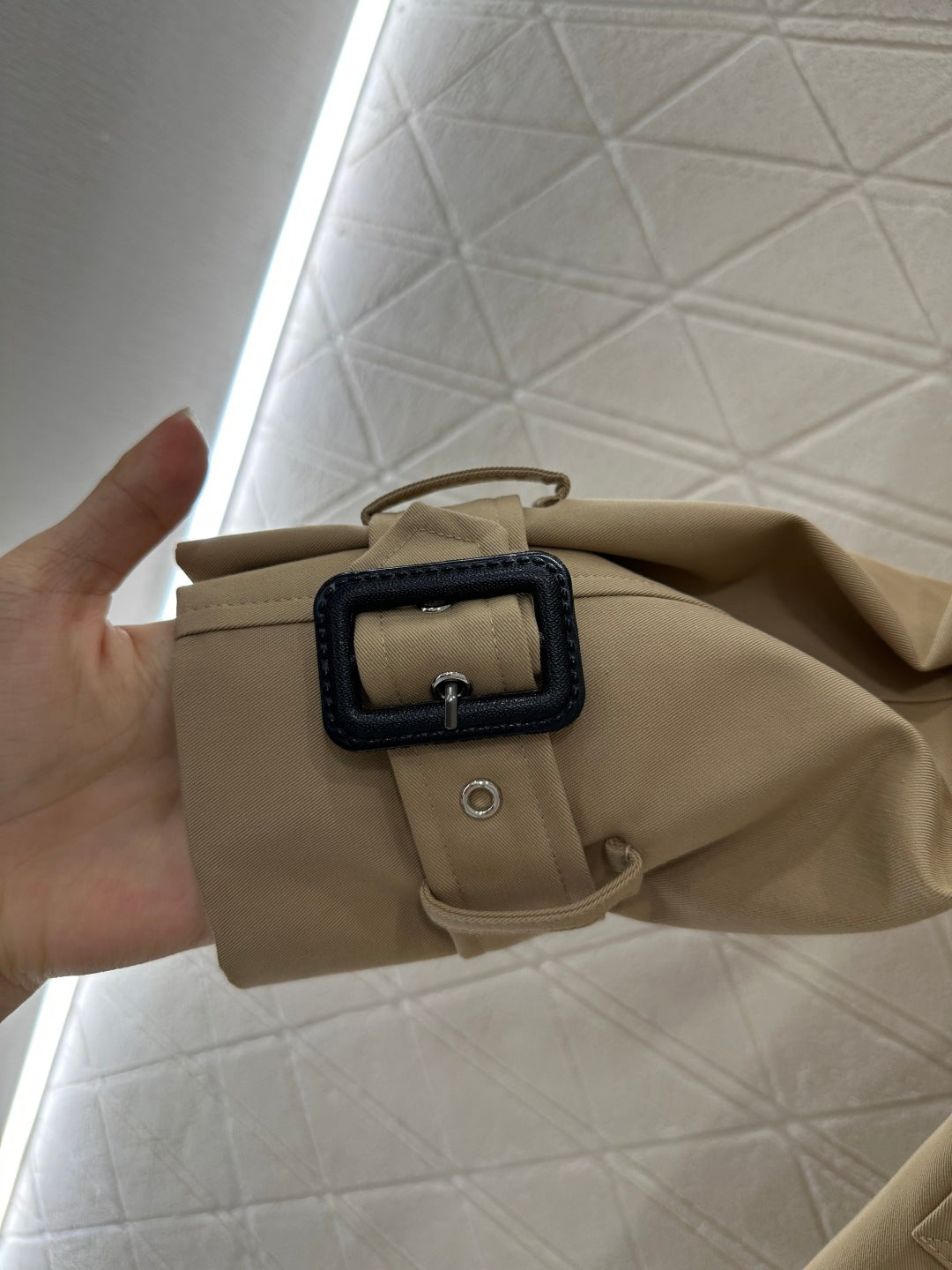 25fw Collar belt windbreaker jacket