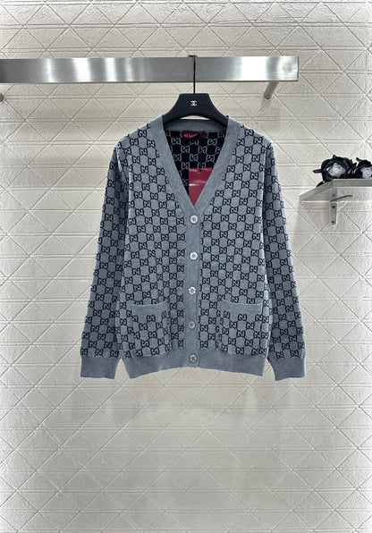 25fw Flower knitted cardigan