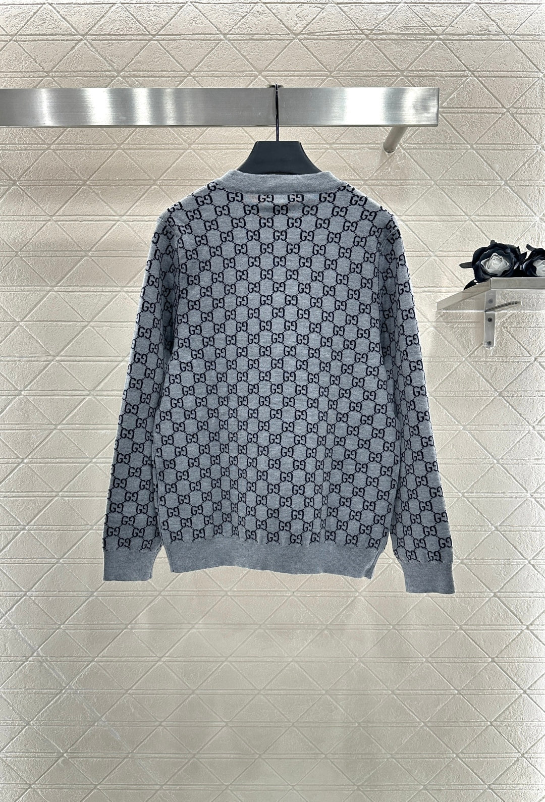 25fw Flower knitted cardigan