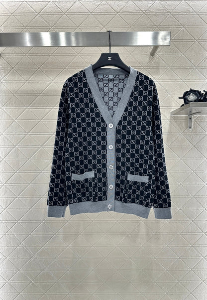 25fw Flower knitted cardigan