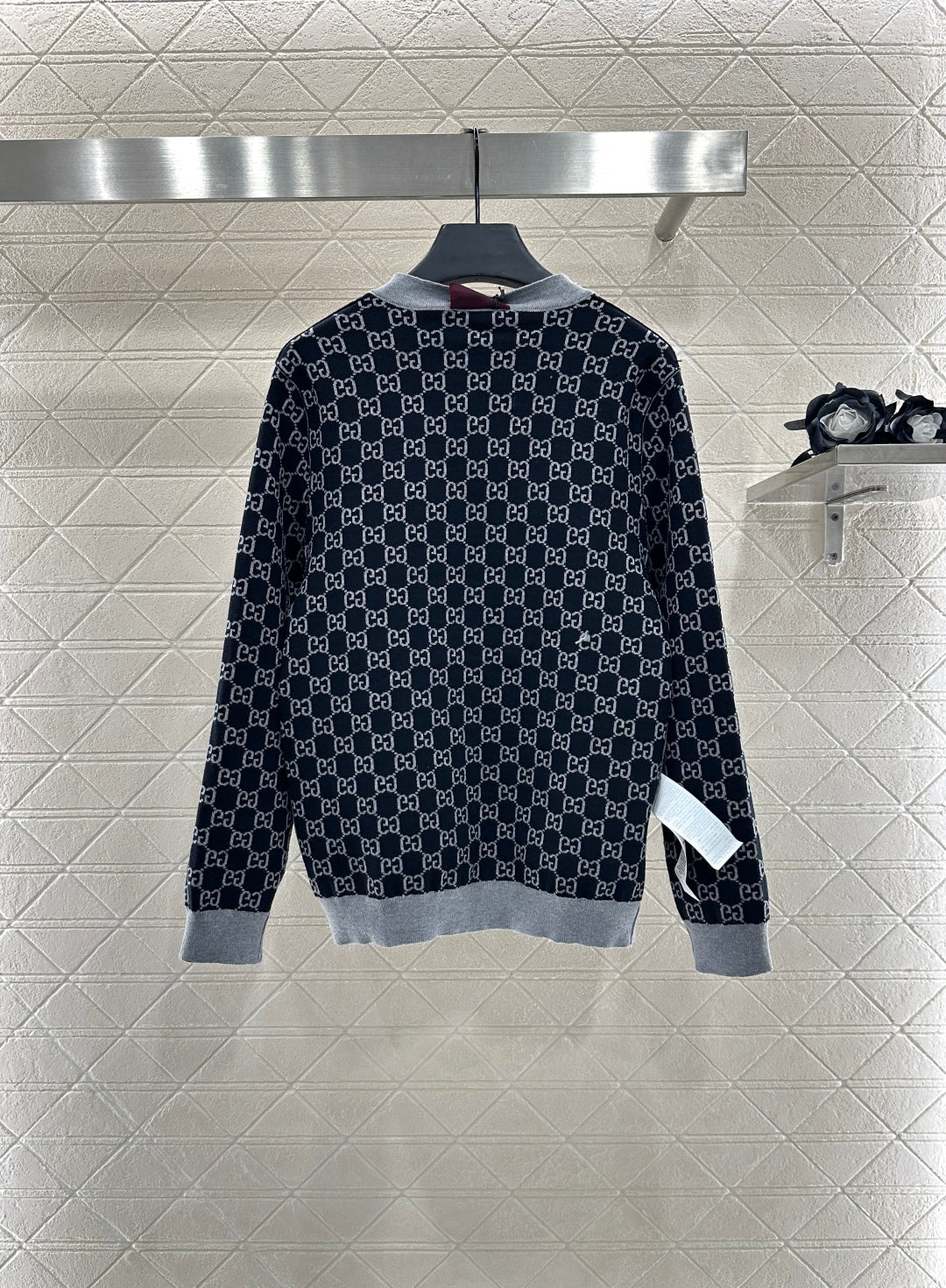 25fw Flower knitted cardigan