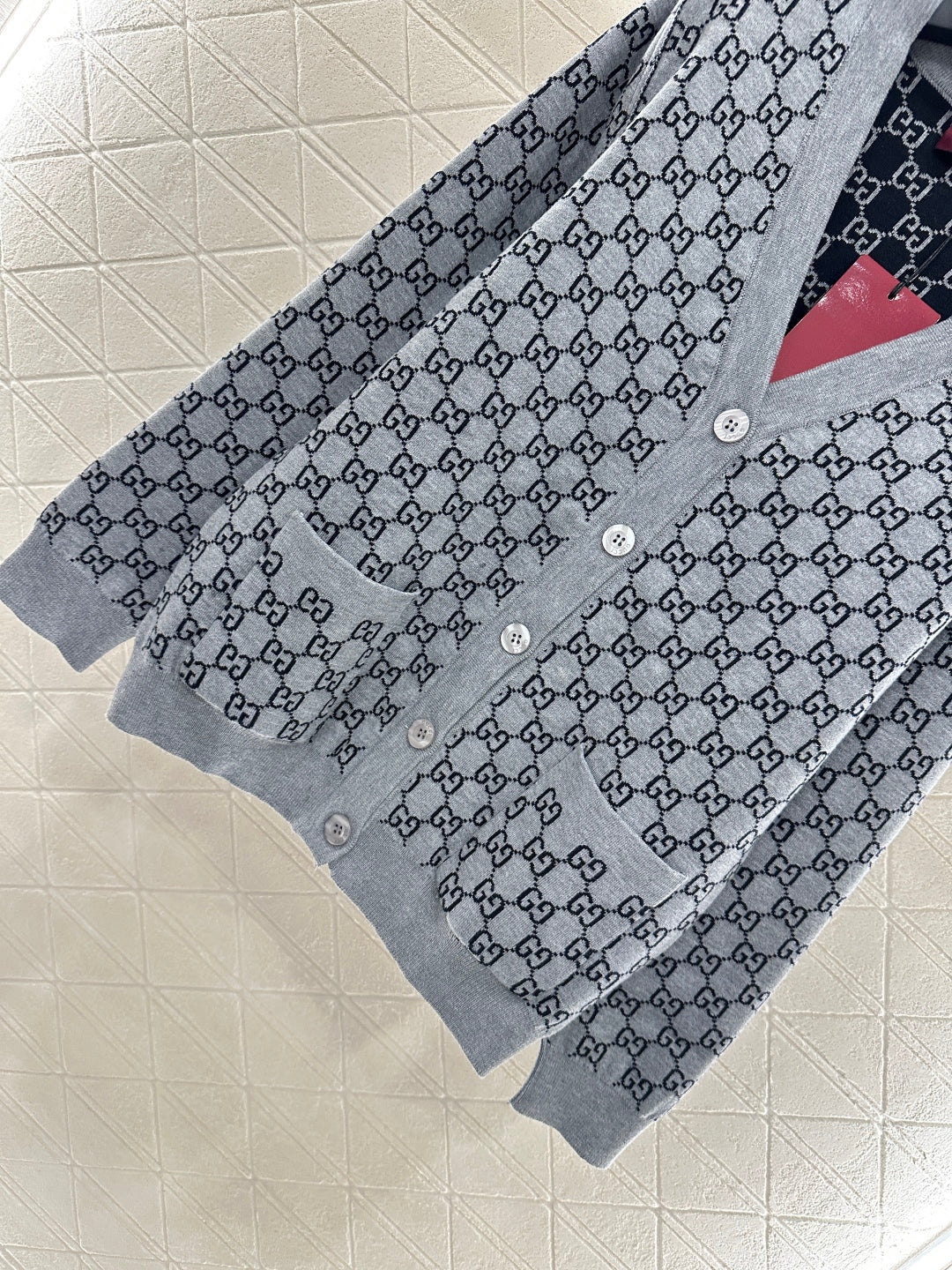 25fw Flower knitted cardigan