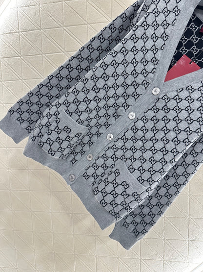 25fw Flower knitted cardigan